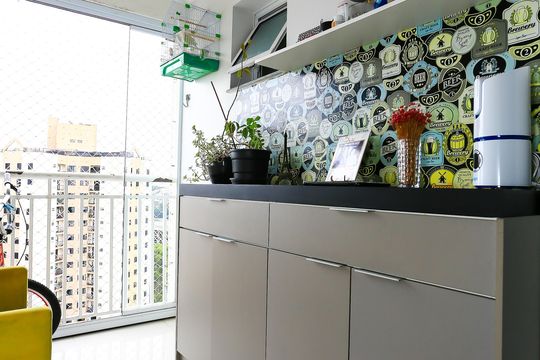 Varanda de apartamento à venda com 2 quartos, 69m² em Vila Sonia do Taboao, Taboão da Serra