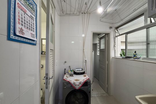Área de serviço de apartamento à venda com 3 quartos, 130m² em Lagoa, Rio de Janeiro