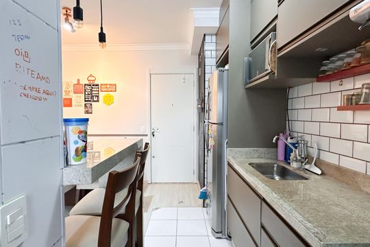 Cozinha de apartamento à venda com 2 quartos, 72m² em Centro, São Bernardo do Campo