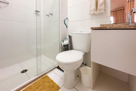 Banheiro da Suíte de apartamento à venda com 2 quartos, 72m² em Centro, São Bernardo do Campo