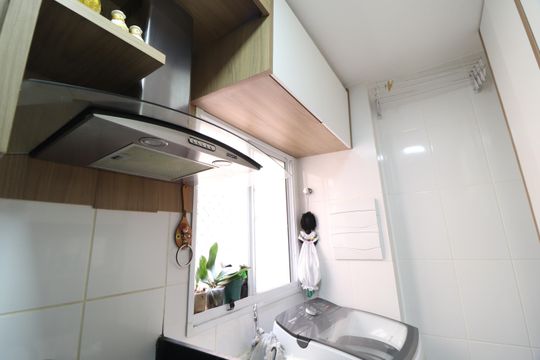Cozinha de apartamento para alugar com 2 quartos, 60m² em Grand Ville, Uberlândia