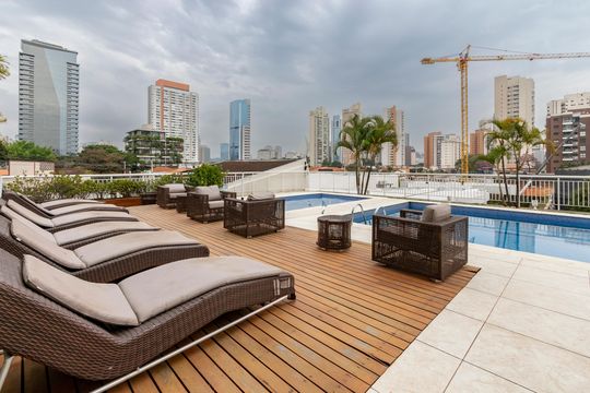 Piscina de apartamento para alugar com 2 quartos, 89m² em Brooklin, São Paulo