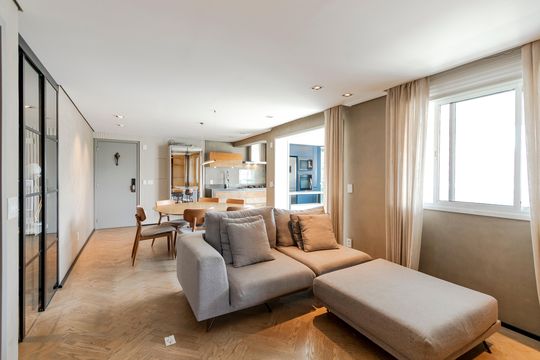 Sala de apartamento para alugar com 2 quartos, 89m² em Brooklin, São Paulo