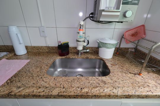Cozinha - Pia de apartamento à venda com 3 quartos, 65m² em Parque Oratório, Santo André