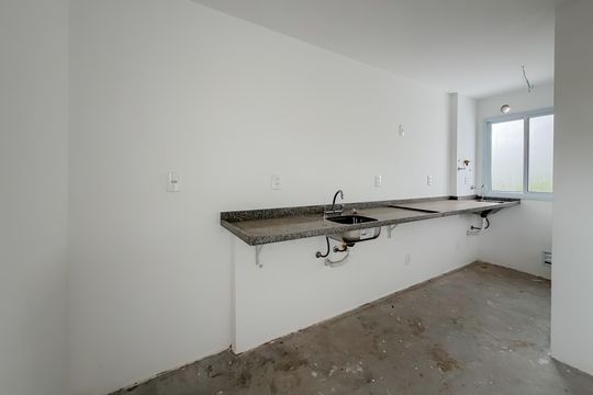 Cozinha de apartamento à venda com 1 quarto, 31m² em Ipiranga, São Paulo