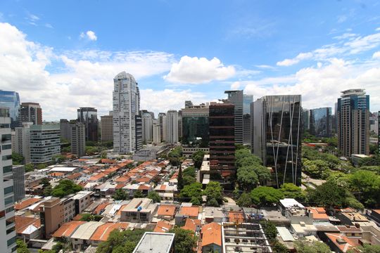 Vista de kitnet/studio à venda com 1 quarto, 45m² em Vila Olímpia, São Paulo