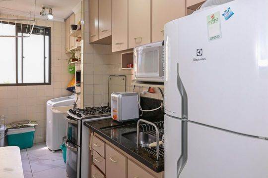 Cozinha de apartamento à venda com 2 quartos, 55m² em Chacara Nossa Senhora do Bom Conselho, São Paulo