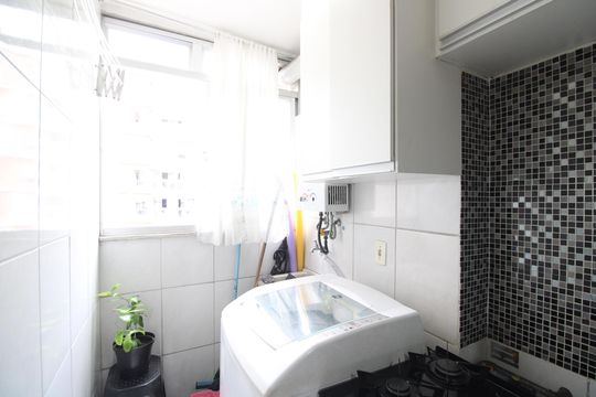 Área de serviço de apartamento à venda com 2 quartos, 69m² em Taquara, Rio de Janeiro