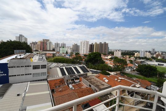 Sala - Vista de apartamento à venda com 1 quarto, 36m² em Ponte Preta, Campinas