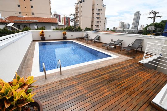 Área comum - Piscina de apartamento à venda com 1 quarto, 36m² em Ponte Preta, Campinas
