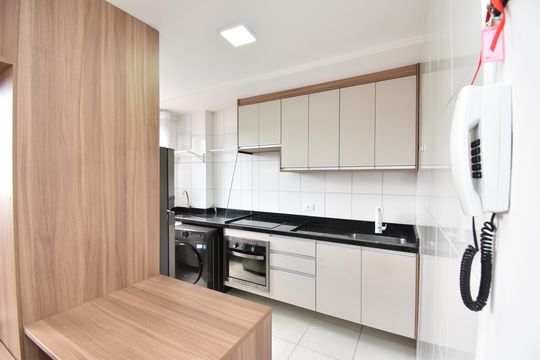 Cozinha de apartamento para alugar com 1 quarto, 35m² em Bairro Alto, Curitiba
