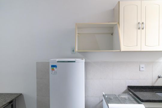 Cozinha de kitnet/studio para alugar com 1 quarto, 30m² em Cidade Universitária, Campinas