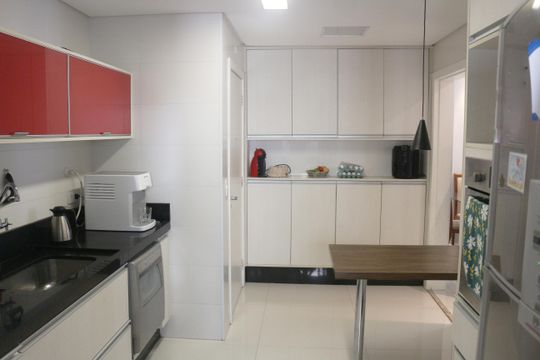 Cozinha de apartamento à venda com 3 quartos, 100m² em Santa Paula, São Caetano do Sul