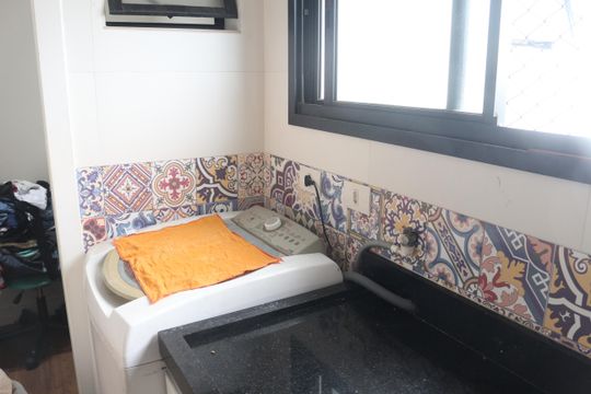 Área de Serviço de apartamento à venda com 3 quartos, 100m² em Santa Paula, São Caetano do Sul