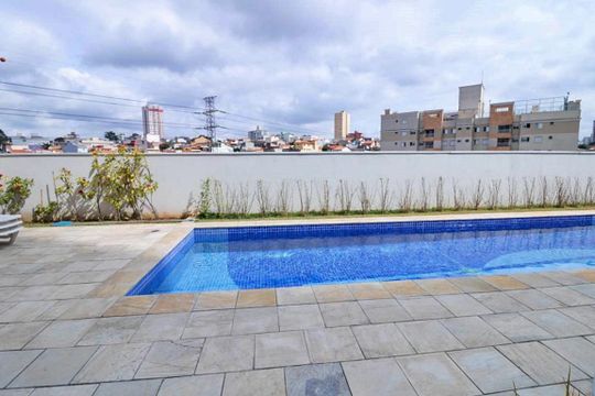 Área comum - Piscina de apartamento à venda com 2 quartos, 63m² em Campestre, Santo André
