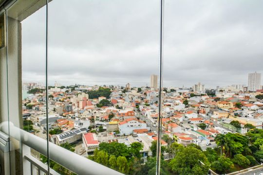 Vista da Sala de apartamento à venda com 2 quartos, 63m² em Campestre, Santo André