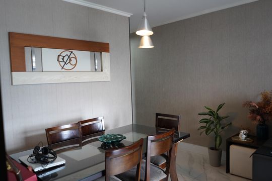 Sala de apartamento à venda com 3 quartos, 82m² em Vila Regente Feijó, São Paulo