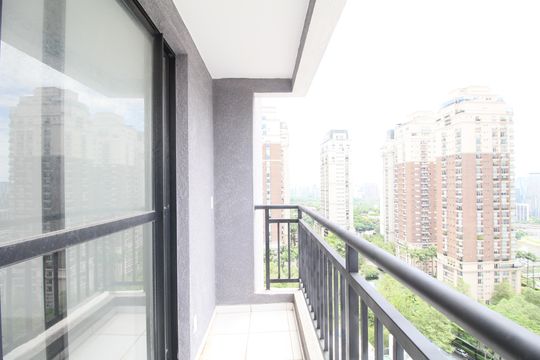 varanda Sala/Cozinha de apartamento à venda com 2 quartos, 39m² em Cidade Jardim, São Paulo