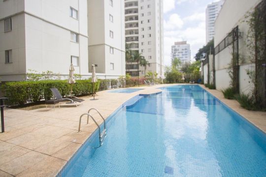 Piscina de apartamento à venda com 3 quartos, 94m² em Santo Amaro, São Paulo