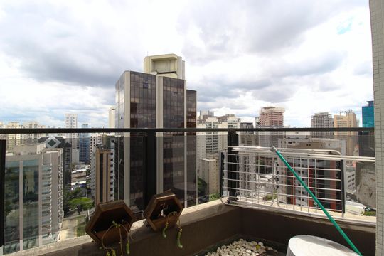 Varanda de apartamento à venda com 1 quarto, 56m² em Moema, São Paulo