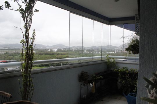 Varanda da Sala de apartamento para alugar com 4 quartos, 114m² em Barra Olímpica, Rio de Janeiro