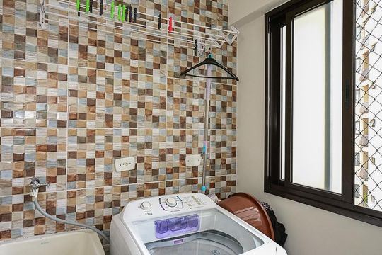 Área de Serviço  de apartamento à venda com 2 quartos, 81m² em Jardim Henriqueta, Taboão da Serra