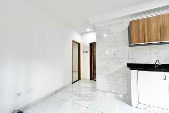Sala/Cozinha de apartamento à venda com 2 quartos, 43m² em Vila Maria Luisa, São Paulo