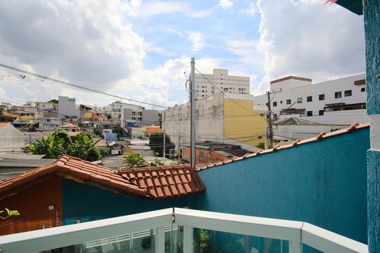 Varanda da Sala de casa à venda com 3 quartos, 206m² em Vila Granada, São Paulo