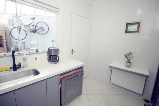 Cozinha de casa à venda com 3 quartos, 98m² em Jardim, Santo André