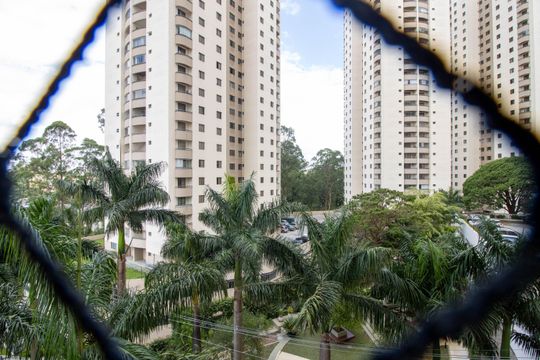 Vista Varanda Sala  de apartamento à venda com 4 quartos, 120m² em Chácara Agrindus, Taboão da Serra