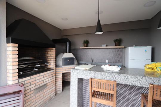 Área comum - Churrasqueira de apartamento à venda com 2 quartos, 34m² em Vila Tolstoi, São Paulo
