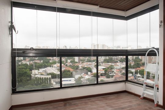 Varanda da Sala de apartamento à venda com 3 quartos, 127m² em Vila Clementino, São Paulo