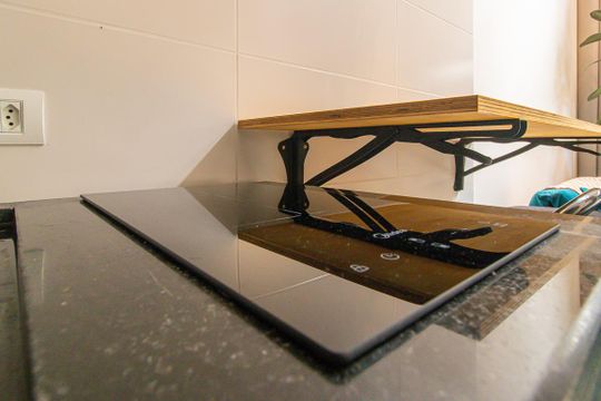 Detalhe da cozinha de apartamento à venda com 1 quarto, 38m² em Santa Felicidade, Curitiba
