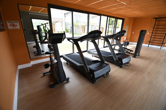 Área comum - Academia de casa de condomínio à venda com 3 quartos, 155m² em Loteamento Santa Ana do Atibaia -- Sousas, Campinas