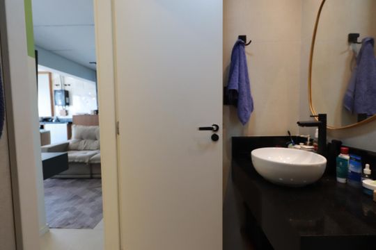 Banheiro Social de apartamento à venda com 3 quartos, 66m² em Tatuapé, São Paulo