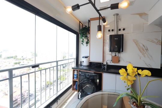 Sacada de apartamento à venda com 3 quartos, 66m² em Tatuapé, São Paulo