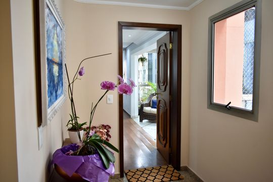 Entrada (Hall ap) de apartamento à venda com 4 quartos, 140m² em Vila Monte Alegre, São Paulo