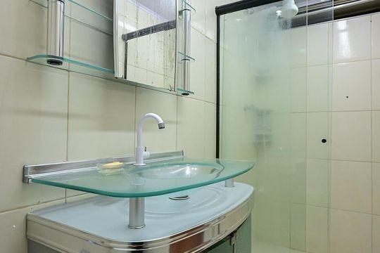Banheiro de apartamento para alugar com 3 quartos, 70m² em Jardim Monte Kemel, São Paulo