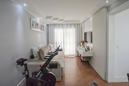 Sala de apartamento à venda com 2 quartos, 100m² em Vila Jordanopolis, São Bernardo do Campo