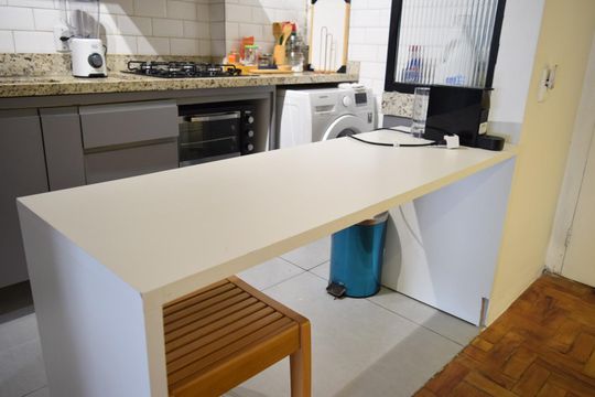 Cozinha de apartamento à venda com 2 quartos, 50m² em Jardim Paulista, São Paulo