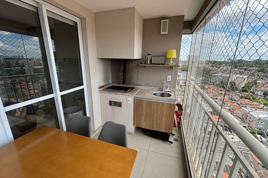 Varanda de apartamento à venda com 2 quartos, 63m² em Vila Sonia, São Paulo