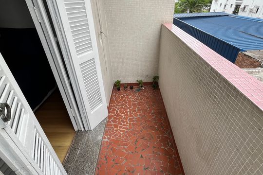 Varanda do Quarto 2 de apartamento para alugar com 2 quartos, 69m² em Boqueirão, Santos