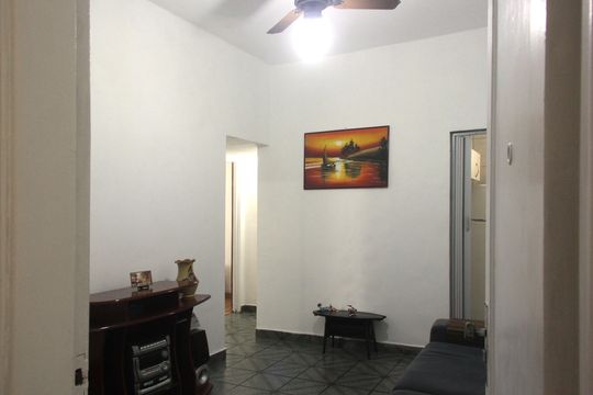 Sala de apartamento para alugar com 2 quartos, 69m² em Boqueirão, Santos