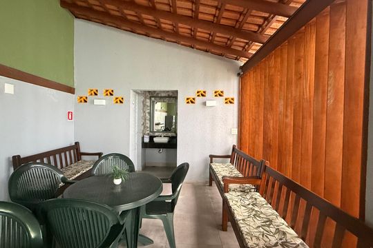Área comum de apartamento para alugar com 2 quartos, 90m² em Vila Julia, Guarujá
