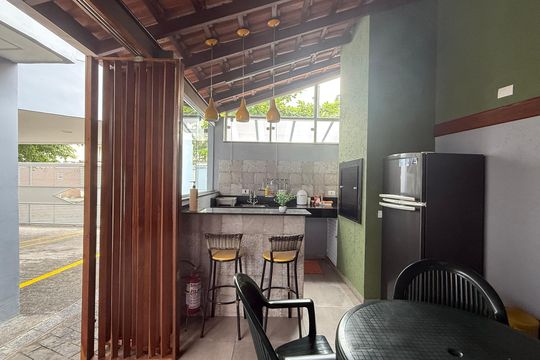 Área comum de apartamento para alugar com 2 quartos, 90m² em Vila Julia, Guarujá