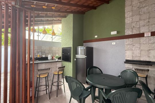 Área comum de apartamento para alugar com 2 quartos, 90m² em Vila Julia, Guarujá