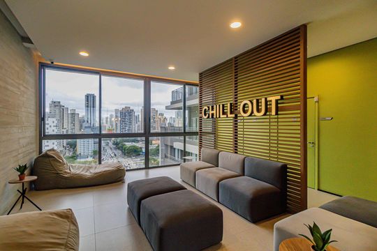 Área comum - Spa de kitnet/studio à venda com 1 quarto, 18m² em Jardim das Acacias, São Paulo