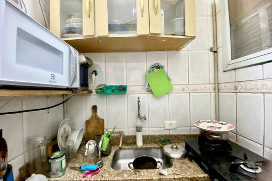 Cozinha de apartamento à venda com 3 quartos, 100m² em Copacabana, Rio de Janeiro