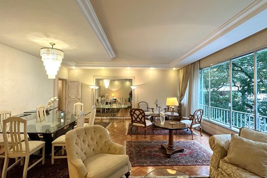 Sala de apartamento para alugar com 4 quartos, 220m² em Copacabana, Rio de Janeiro