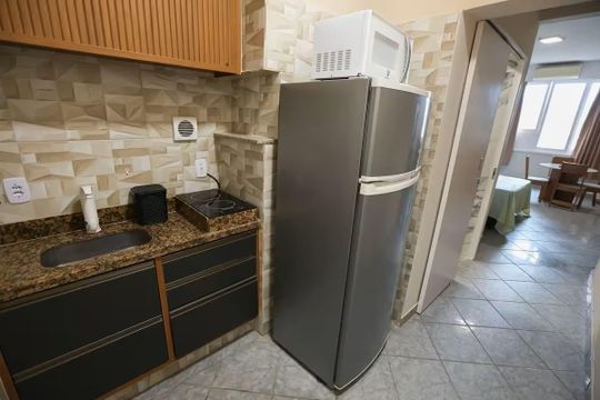 Cozinha de apartamento à venda com 1 quarto, 32m² em Centro, Rio de Janeiro